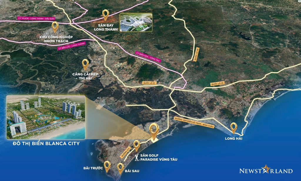 vị trí dự án blanca city