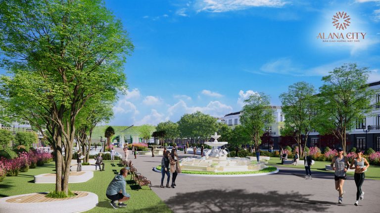 Hồ cảnh quan dự án Alana City