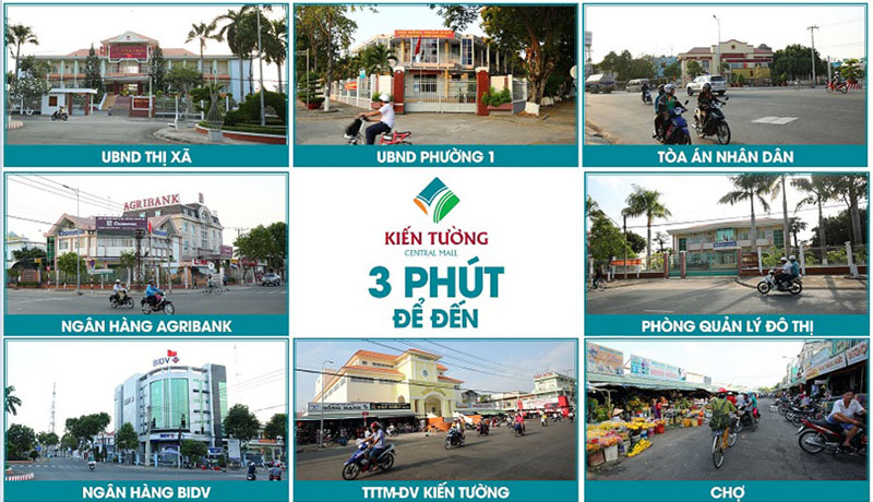 Liền kề dự án Khu đô thị Kiến Tường Central Mall