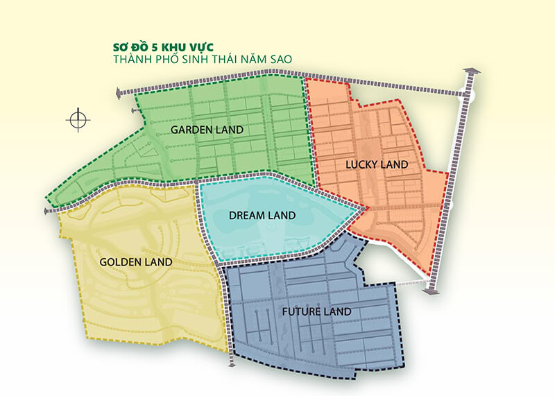 mặt bằng tống thể five star eco city
