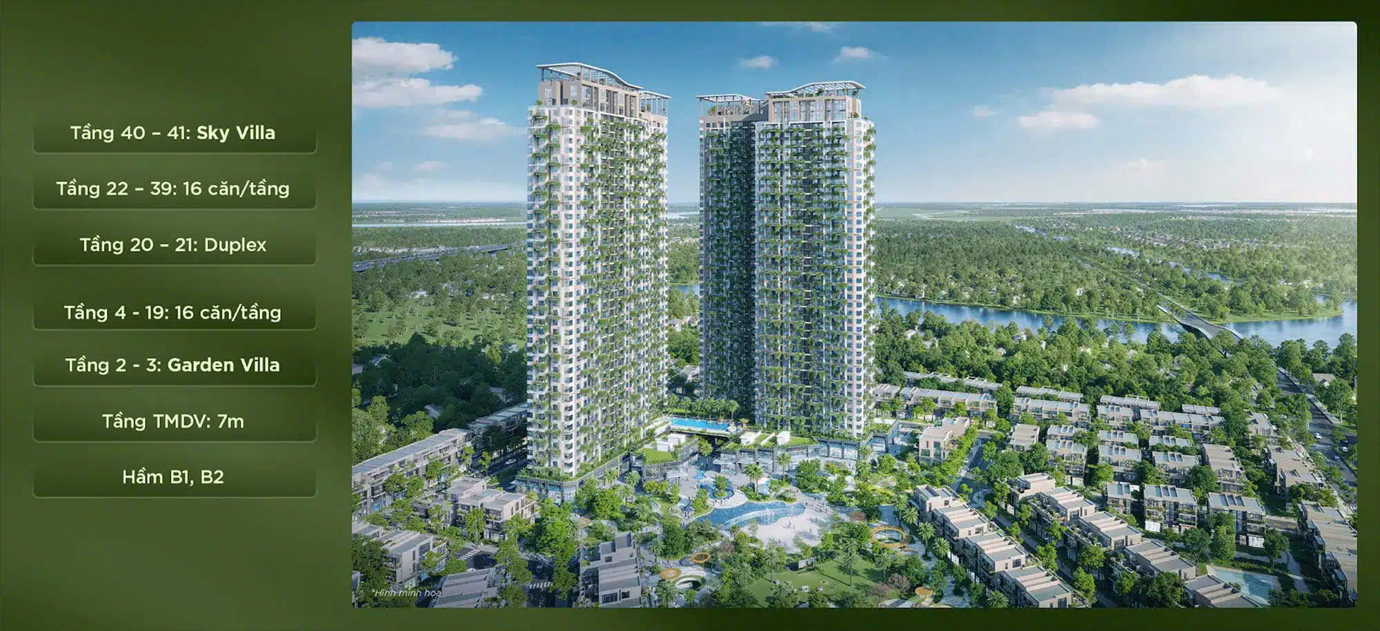 Quy mô phân khu sky retreat của dự án eco retreat