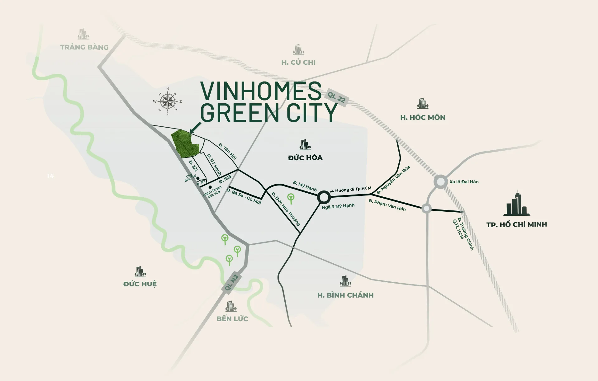 Vị trí dự án Vinhomes green city