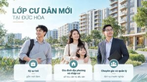 Kỹ sư, chuyên gia và gia đình trẻ làm việc tại vùng công nghiệp Đức Hòa