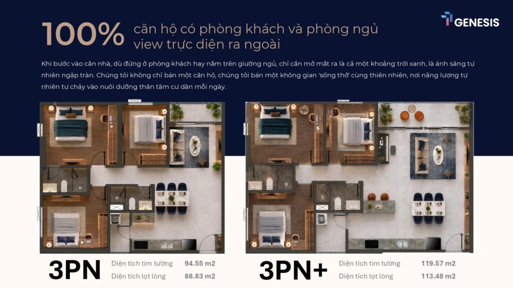 layout căn hộ 3pn dự án căn hộ tt genesis
